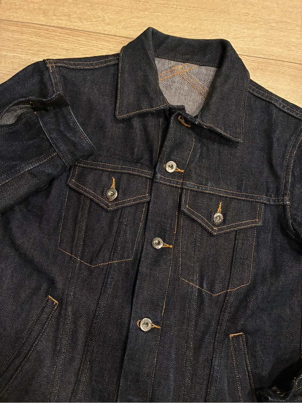 3Sixteen Men’s 16.5 oz Caustic Wave Denim Type III Modified Jacket Size S